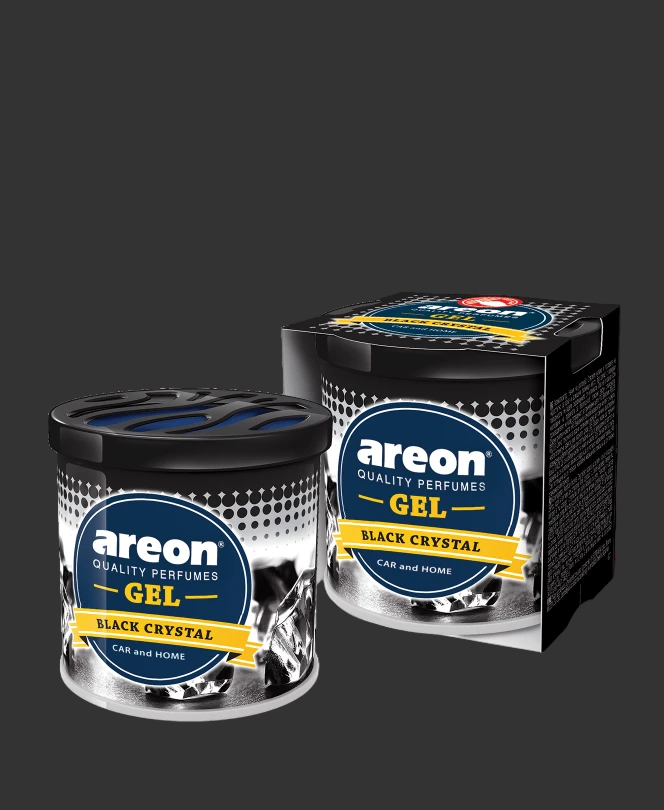 Areon Black Crystal Gel Can 80g – Car Air Freshener