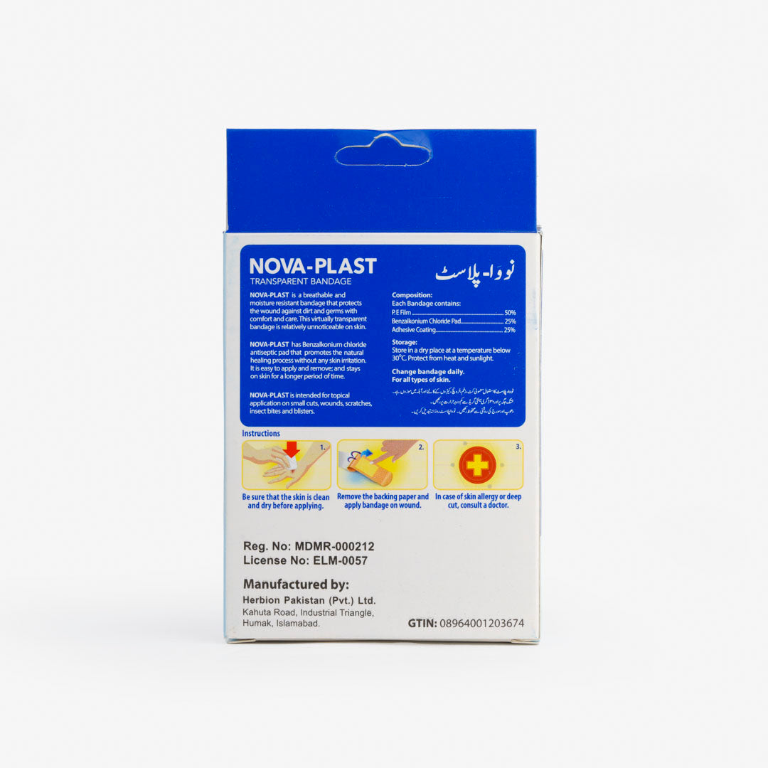 Nova-Plast Transparent Bandage (20s Bandages)